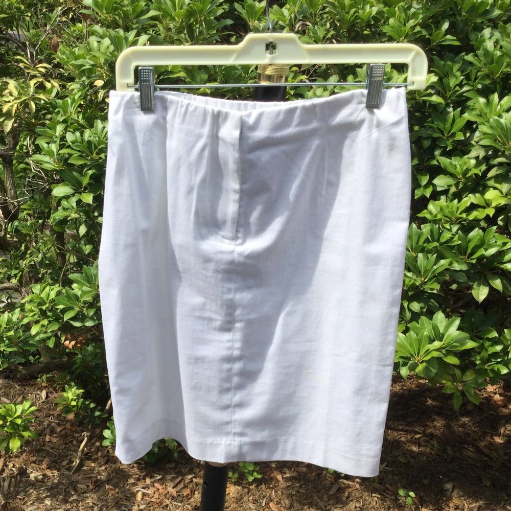 Easy Going White Midi Skirt
